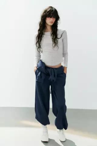 [국내매장] ZARA 여성 보트넥 티셔츠 - 라이트 그레이 1058/805/811 549535