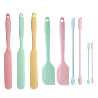 9개입 왁스 스틱 스패출러 다양한 크기 실리콘 스크레이퍼 재사용 가능한 뷰티 메이크업 제모 왁싱