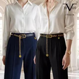 V19.69 ITALIA 26FW 골드체인 믹스 벨트