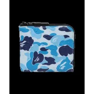 BAPE 에이비씨 카모 미니 집 월렛 블루 131984295 001SGL801013MBLU