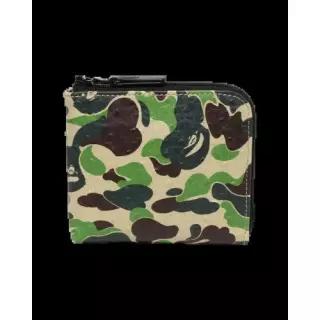 BAPE 에이비씨 카모 미니 집 월렛 그린 131984296 001SGL801013M