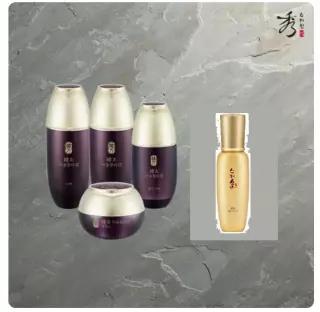 수려한 기초 세트 효 녹용 콜라겐 기초세트 2종 활성진액 활성고 수액 유액 에센스