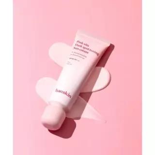 매장정품 HANSKIN 핑크 비타 잡티 토닝 선크림 50ml