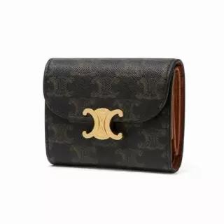 셀린느 MUST IT_ 26FW SMALL TRIOMPHE WALLET IN CANVAS 10D782CQH 04LU 스몰 트리옹프 월렛