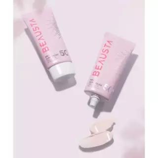 매장정품 BEAUSTA 핑크 톤 업 마일드 선크림