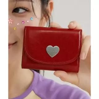 MATINCOX Heart Fold Wallet - Red