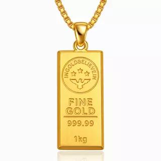 [한국금다이아몬드] 여자 순금 목걸이 무광 골드바 24K 22.5g 18K장식