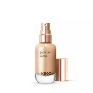 KIKO Milano 글로우 업 페이스 앤 바디 하이라이터 01 | 메탈릭 마감의 전사 방지 액체 424262
