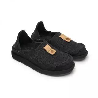 SATORISAN 우와바키 울 블랙 로퍼 UWABAKI WOOL BLACK 1200940101 2441238