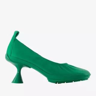캠퍼 플레어 힐 플랫폼 가죽 펌프스 K201976 002 BRIGHT GREEN