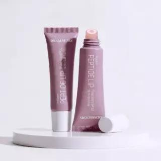 DERMATORY [SET] 히알루론 펩타이드 립 생기 플럼핑 밤 + 키링 홀더(그레이/로즈)