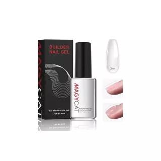 빌더 네일 젤 클리어 구조 손톱 15ml 고무베이스 폴란드어 하드 깨진 확장 아트 디자인 선물 448306
