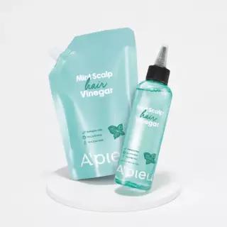 [단독기획] 어퓨 헤어식초 200ml+리필 400ml 기획세트 (라즈베리/민트)