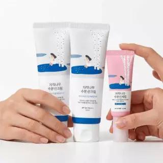[1+1/썬] 라운드랩 자작나무 수분 선크림 50ml 1+1 기획 (+수분 선세럼 8ml)