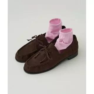 드로우핏 우먼 로아 스웨이드 레이스업 로퍼 [MAHOGANY BROWN] 5382591 DFWMSO5301MHBR