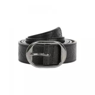 AAKAM Western Carved Leather Belt (Black)