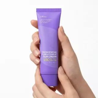[NEW/3색톤업] 이즈앤트리 어니언 뉴페어 퍼플 톤업 선크림 50ml