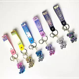 6Colors 러버 키링 오로라 홀로 브릭베어 곰돌이 OWB9D5C6