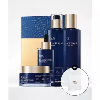 매장정품 DR.G 블랙스네일 프레스티지 4종 풀 선물세트 (토너150mL, 에멀전150mL, 앰플50mL, 크림50mL)