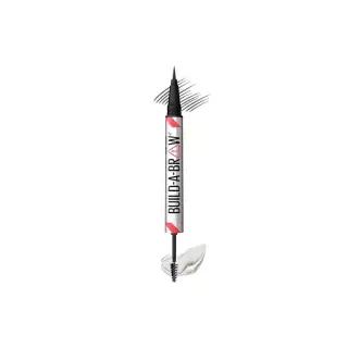 Maybelline Build-A-Brow 2-in-1 눈썹 펜 및 밀봉 젤, 실제처럼 보이는 풍성한 눈썹을 위한 메이크업, 딥
