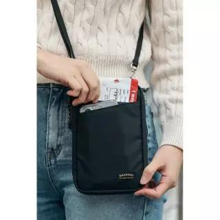 EGARDEN 트래블러 올인원 패스포트 RFID 차단 스트랩 세트 여권 가방 블랙