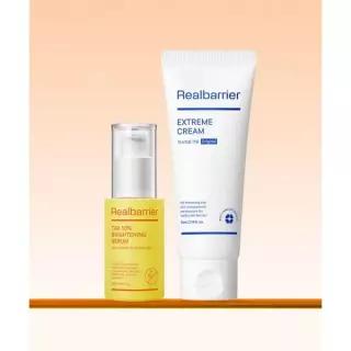 REAL BARRIER 트라넥사믹애씨드 10% 브라이트닝 세럼 30ML+익스트림 크림 오리지널 65ML 4174555