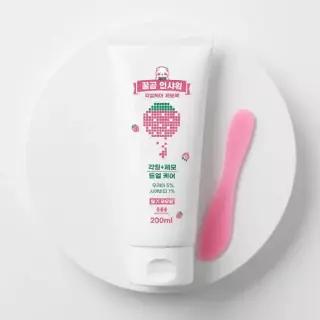 팀스모어 꿀곰 인샤워 각질케어 제모크림 200ml