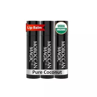 Moroccan Magic Pure Coconut 자연친화 립밤, 립 모이스처라이저 3팩 436414