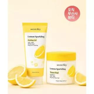 SECRETKEY 레몬 스파클링 필링젤 80ml + 토너 패드 70p 4174535