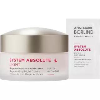 Annemarie Borlind 안네마리보린 시스템 앱솔루트 리제너레이팅 나이트크림 라이트 50ml+스무딩 아이크림