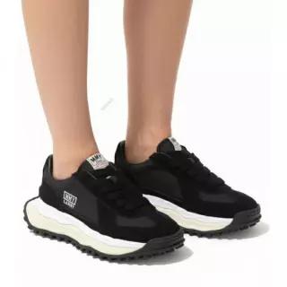 미하라 야스히로 26SS 래리 OG 솔 믹스 머터리얼 로우탑 스니커즈 (A14FW703 BLACK