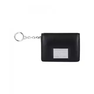MARITHE + FRAN?OIS GIRBAUD CLASSIC LOGO FLAP CARD WALLET black