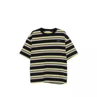 26FW 마르니 반팔 티셔츠 UTC682 HUJY0001S0 STY48 BLACK YELLOW