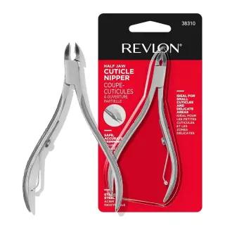 Revlon 하프 조 큐티클 니퍼, 네일 케어용 매니큐어 도구, 행네일 클리퍼, 보다 정확한 트림, 미끄럼 방지