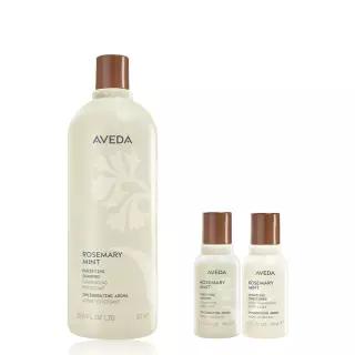 단독 로즈메리 민트 리터 샴푸 세트_쿨링 (+샴푸 50ml  컨디셔너 50ml)
