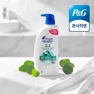 헤드앤숄더 2in1 가려운 두피케어 샴푸 컨디셔너 겸용 800ml 1개