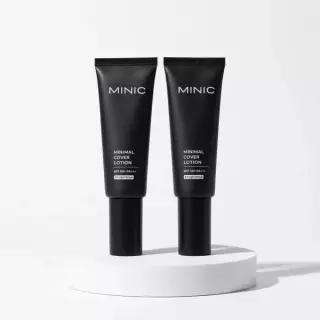 MINIC 미니멀 커버 로션 40ml(01 라이트베이지/밝은피부) 2개 422075