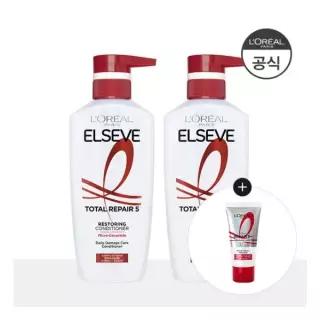 로레알파리2개토탈리페어5 컨디셔너 375ml 증데일리 손상 헤어팩 50ml 462782