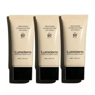 루미덤 브라이트닝 파데프리 선크림 50ml 3개 무기자차 브라이트닝 미백 파데프리 톤업 선크림 {QHJ}