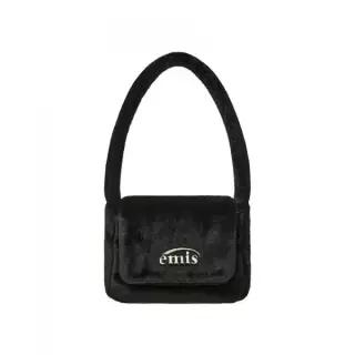 EMIS 이미스 FUR SQUARE FLAP 랩BAG-BLACK 594631