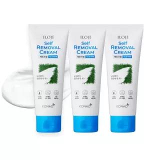 (1+1+1)아이로제 셀프 제모크림100ml X3개 +물티슈+팩2매/제모제/10분 왁싱/겨드랑이 팔 다리/29년02월까지