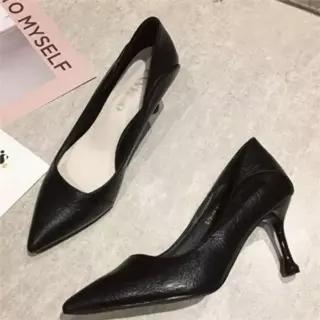 [라일리] Rly 펌프스 구두 뾰족코 스틸레토 7cm 하이힐