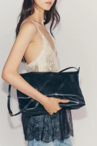 ZARA 자라 맥시 클러치 크로스백 블루 6317 810 400