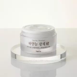 NELLA 하얀눈 광채 발효 에센스+톤업크림 기초화장품 2종 세트