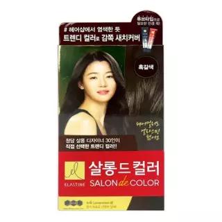 [XBHJJN82]IS SA 엘라스틴 살롱드컬러 흑갈색 1P 염색약