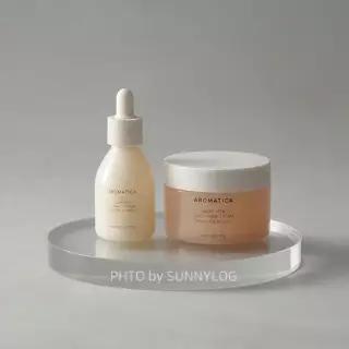 AROMATICA 글로우 비타 오렌지 세럼크림 세트