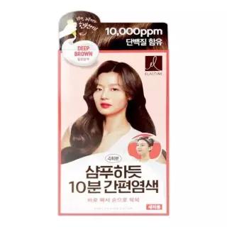 [XBI066OL]샴푸하듯 4회분 엘라스틴 짙은갈색 10분새치용