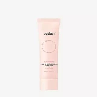 비플레인 선뮤즈 톤업 앤 코렉팅 선크림 피치 핑크 50ml