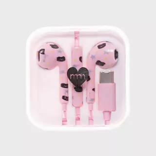 라인프렌즈 MNH 베이비 이어폰 C타입 PINK