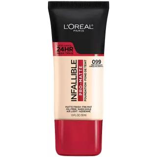 로레알 파리 코스메틱 메이크업 인폴리블 프로 매트 리퀴드 롱웨어 파운데이션, 골든 선 베이지, 29.6ml (1